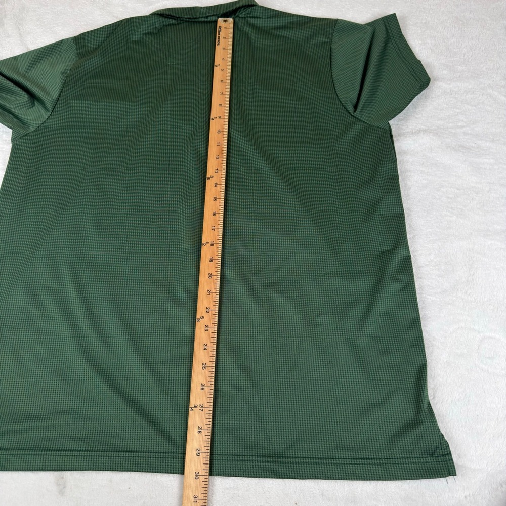 Antigua Green Bay Packers Polo Men's Large Green Check Short Sleeve Stretch - Picture 6 of 8